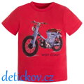 Mayoral mini boy tričko ,,Moped ,, červené