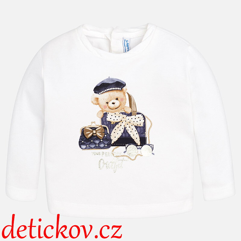 Mayoral baby girl tričko ,,Outfit,, modrý