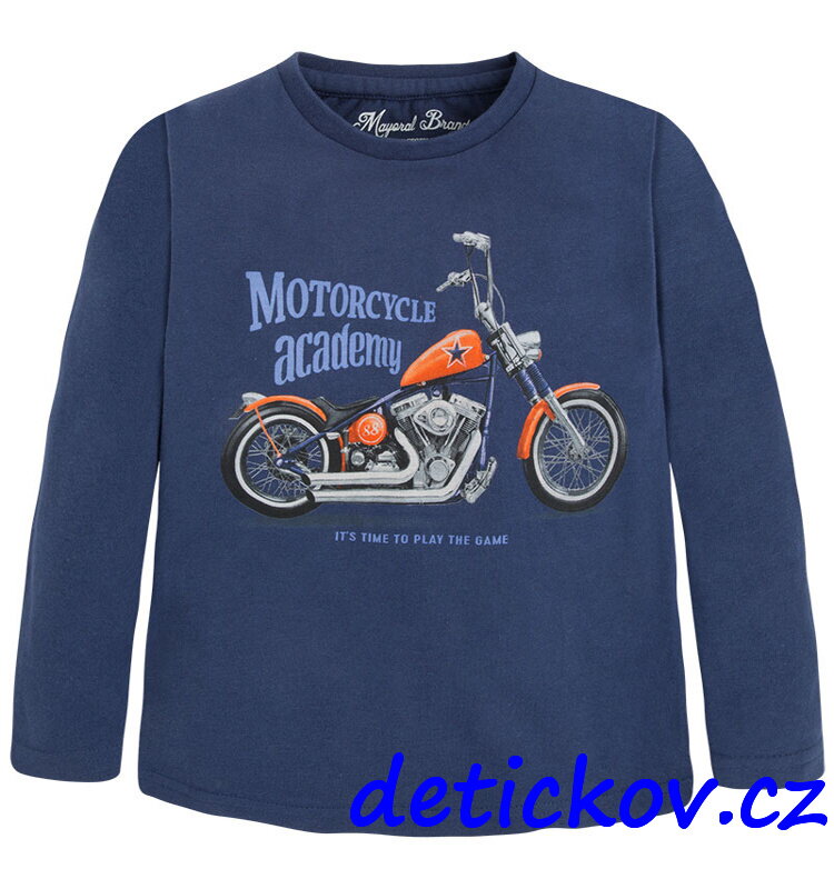 Mayoral mini boy triko ,,MOTORKA,, modré