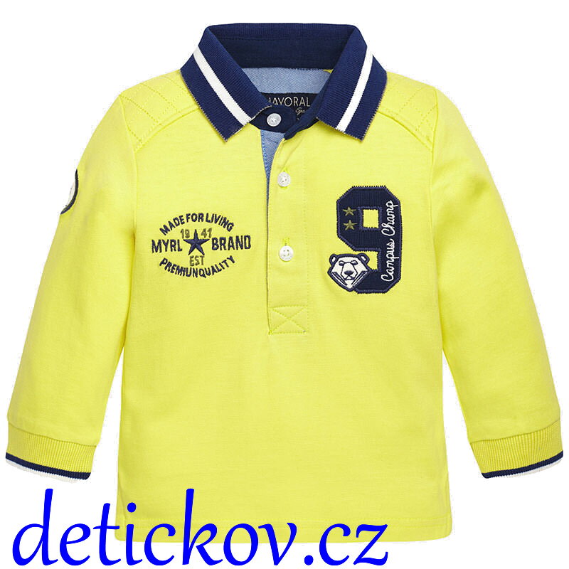 Mayoral baby polo žluté citronové